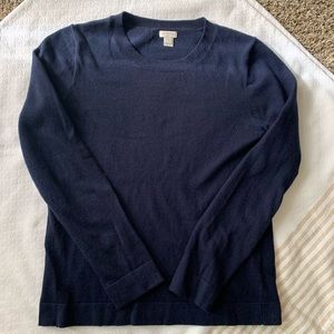 JCrew Navy Blue Wool Sweater